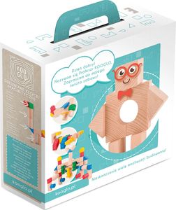 Kooglo Klocki drewniane magnetyczne Kooglo Mega Color 100 el. 2