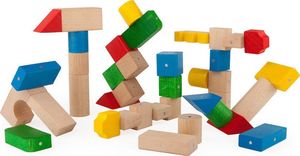 Kooglo Klocki drewniane magnetyczne Kooglo Mega Color 100 el. 6