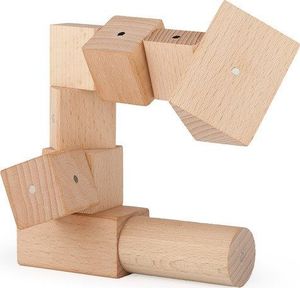 Kooglo Klocki drewniane magnetyczne Mega Natural* 100 el. 6