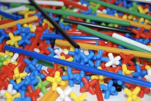 Bamp Słomki BAMP 200 el. - przestrzenne klocki konstrukcyjne 2