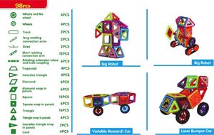 X-Bida Magical Magnet 98 el. - Klocki Magnetyczne 14