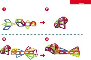 X-Bida Magical Magnet 98 el. - Klocki Magnetyczne 15