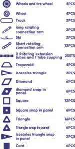 X-Bida Magical Magnet 98 el. - Klocki Magnetyczne 10