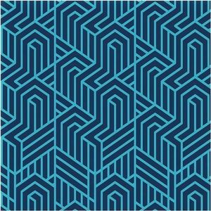 AquaWave Koc piknikowy AQUAWAVE 140x170cm ALADEEN geometric niebieski 4