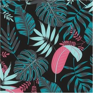 AquaWave Koc piknikowy 140x170cm ALADEEN pink leaves 2