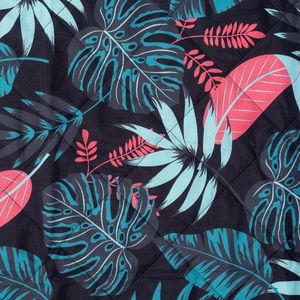 AquaWave Koc piknikowy 140x170cm ALADEEN pink leaves 4