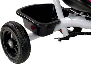 Lean Sport Rower Trójkołowy PRO300 Różowy z Rączka i Obręczą 6
