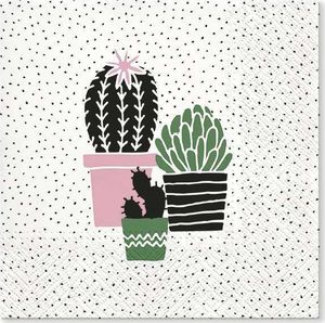 Art-Pol Pl Serwetki Cactus On Dots Rose 1