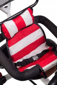 Ecotoys Rowerek Trójkołowy Obracany Czerwony 8