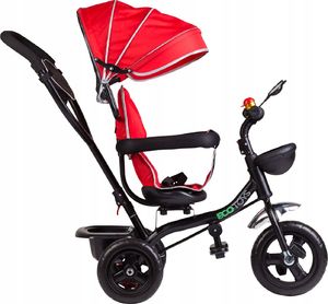 Ecotoys Rowerek trójkołowy z obracanym siedzeniem Czerwony 3