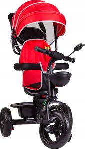 Ecotoys Rowerek trójkołowy z obracanym siedzeniem Czerwony 4
