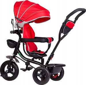 Ecotoys Rowerek trójkołowy z obracanym siedzeniem Czerwony 5