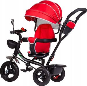 Ecotoys Rowerek trójkołowy z obracanym siedzeniem Czerwony 6