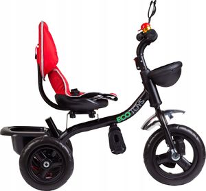 Ecotoys Rowerek trójkołowy z obracanym siedzeniem Czerwony 8