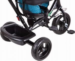 Ecotoys Rowerek trójkołowy, obracane siedzisko, niebieski 13