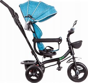 Ecotoys Rowerek trójkołowy, obracane siedzisko, niebieski 3