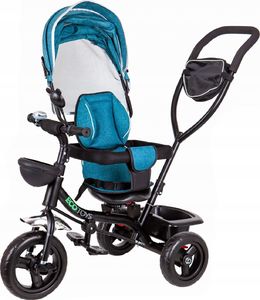 Ecotoys Rowerek trójkołowy, obracane siedzisko, niebieski 7