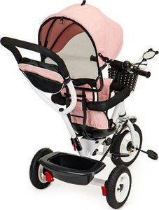 Ecotoys Rower trójkołowy obracany daszek pompowane koła 4