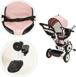 Ecotoys Rower trójkołowy obracany daszek pompowane koła 6