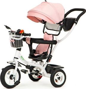 Ecotoys Rower trójkołowy obracany daszek pompowane koła 8
