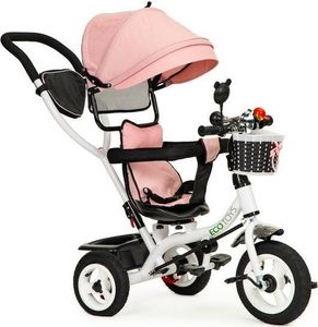 Ecotoys Rower trójkołowy obracany daszek pompowane koła 9