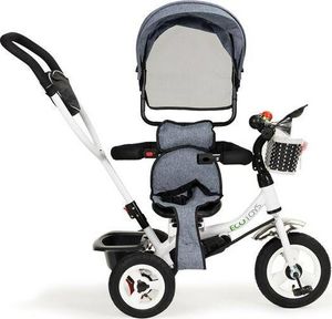 Ecotoys Rowerek Trójkołowy Obracany Szary 2