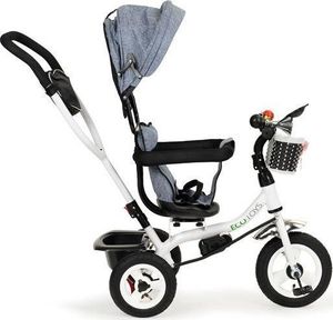 Ecotoys Rowerek Trójkołowy Obracany Szary 3