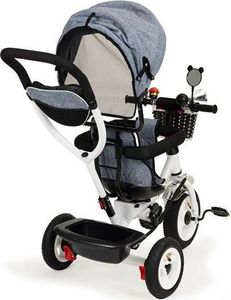 Ecotoys Rowerek Trójkołowy Obracany Szary 4