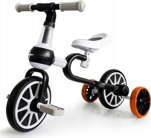 Ecotoys Rower rowerek biegowy 4w1 Pedały Kółka boczne 2
