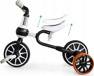 Ecotoys Rower rowerek biegowy 4w1 Pedały Kółka boczne 5