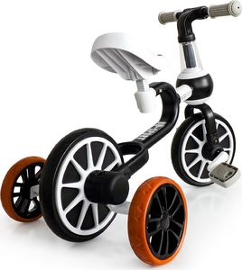 Ecotoys Rower rowerek biegowy 4w1 Pedały Kółka boczne 6