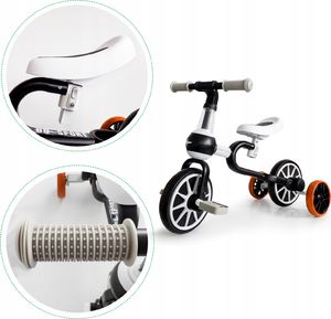 Ecotoys Rower rowerek biegowy 4w1 Pedały Kółka boczne 7