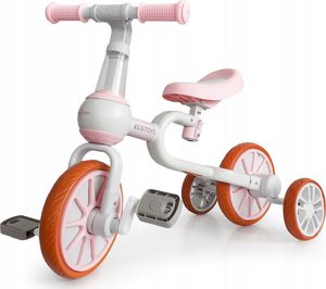 Ecotoys Rower rowerek biegowy 4w1 Pedały Kółka boczne 2