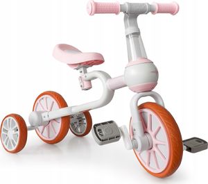 Ecotoys Rower rowerek biegowy 4w1 Pedały Kółka boczne 4