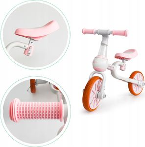 Ecotoys Rower rowerek biegowy 4w1 Pedały Kółka boczne 7