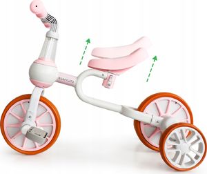 Ecotoys Rower rowerek biegowy 4w1 Pedały Kółka boczne 8