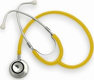 Little Doctor Stetoskop lekarski Prof-I Little Doctor dwugłowicowy - żółty 1