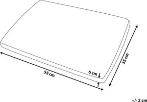 Shumee Poduszka memory foam 55 x 35 cm MUIR 6