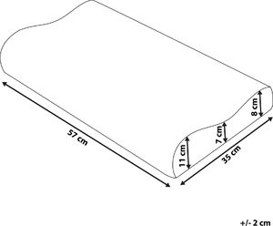 Shumee Poduszka memory foam 57 x 35 cm AMNE 8