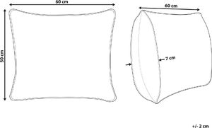 Shumee Poduszka z mikrofibry 50 x 60 cm MANA 5