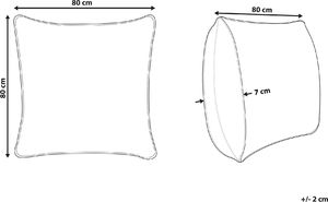 Shumee Poduszka z mikrofibry 80 x 80 cm MANA 5