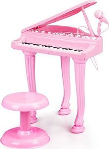Multistore Fortepian, keyboard z mikrofonem mp3 Różowy Multistore 1