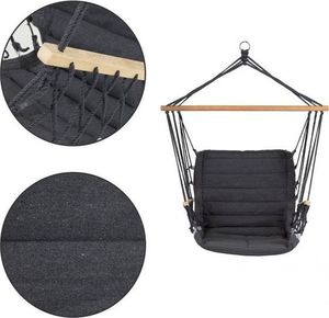 ModernHome Krzesło brazylijskie "Slan" - szare 6