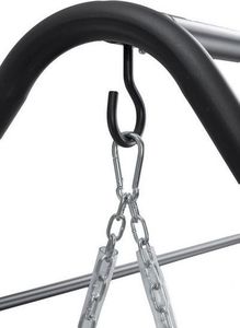 ModernHome Hamak leżanka huśtawka leżak ogrodowy z moskitierą 5