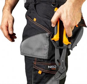 Neo Spodnie robocze HD Slim z paskiem, szaro-czarne, r. L (81-238) 7
