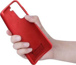 Nillkin Nillkin Flex Pure Pro Case gumowe elastyczne silikonowe etui pokrowiec Samsung Galaxy S21+ 5G (S21 Plus 5G) czerwony (kompatybilny z MagSafe) 8