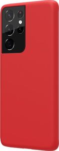 Nillkin Nillkin Flex Pure Pro Case gumowe elastyczne silikonowe etui pokrowiec Samsung Galaxy S21 Ultra 5G czerwony (kompatybilny z MagSafe) 3
