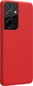 Nillkin Nillkin Flex Pure Pro Case gumowe elastyczne silikonowe etui pokrowiec Samsung Galaxy S21 Ultra 5G czerwony (kompatybilny z MagSafe) 4
