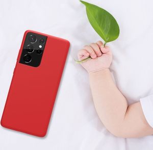 Nillkin Nillkin Flex Pure Pro Case gumowe elastyczne silikonowe etui pokrowiec Samsung Galaxy S21 Ultra 5G czerwony (kompatybilny z MagSafe) 7