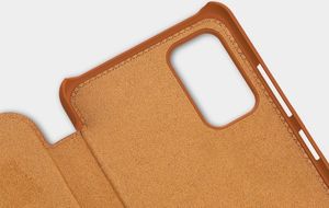 Nillkin Nillkin Qin skórzana kabura etui Samsung Galaxy A32 4G brązowy 12